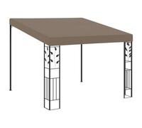 Vidaxl Wall-Mounted Gazebo 3X3X2.5 M Taupe