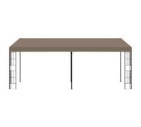 vidaXL Wall-mounted Gazebo 6x3 m Taupe Fabric UK NEW