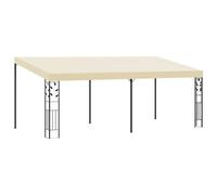 vidaXL Wall-mounted Gazebo 6x3x2.5m Cream Patio Garden Pavilion Sun Shelter