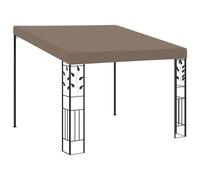 Vidaxl Wall-Mounted Gazebo 3X3X2.5 M Taupe