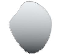 vidaXL Wall Mounted Glass Mirror - Silver Vanity Cosmetic Mirror for Bedroom, Bathroom and Living Room Decor - 50x40 cm