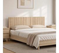 VidaXL Wall-Mounted Headboard BREDA Sonoma Oak Engineered Wood