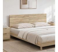 VidaXL Wall-Mounted Headboard HAARLEM Sonoma Oak Engineered Wood