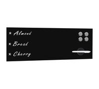 vidaXL Wall Mounted Magnetic Blackboard Glass 60x20 cm