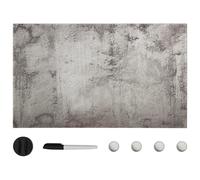 vidaXL Wall Mounted Magnetic Board Glass 100x60 cm Dry Erasw Writing Board