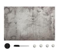 vidaXL Wall Mounted Magnetic Board Glass 50x30 cm