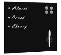 vidaXL Wall Mounted Magnetic Board Glass Office Dry Erase Wipe Writing Board