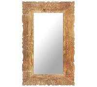 vidaXL Mirror 80x50 cm Solid Mango Wood