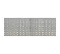 vidaXL Wall-mounted Peg Boards 4 pcs 40x58 cm Steel