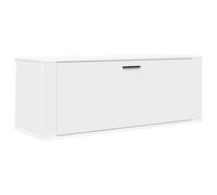 Wall Shoe Cabinet White 100x35x38 cm Engineered Wood