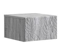 vidaXL Wall-Mounted Side Table Grey Sonoma 34.5 x 33 x 20 cm
