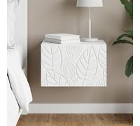 VidaXL Wall-Mounted Side Table White 34.5 X 33 X 20 Cm Engineered Wood