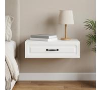 VidaXL Wall-Mounted Side Table White 59 X 34.5 X 17 Cm Engineered Wood