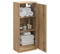 vidaXL Wall-Mounted Sink Vanity Artisan Oak 35 x 20 x 81 cm,
