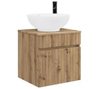 vidaXL Wall-Mounted Sink Vanity Artisan Oak 49 x 44.5 x 66.5 cm,