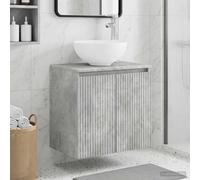 vidaXL Wall-Mounted Sink Vanity Concrete Grey 49.5 x 35 x 63 cm