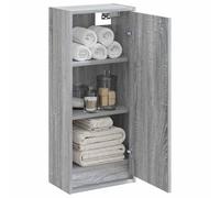 vidaXL Wall-Mounted Sink Vanity Grey Sonoma 35 x 20 x 81 cm,