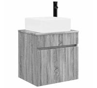 vidaXL Wall-Mounted Sink Vanity Grey Sonoma 49 x 41 x 63 cm,