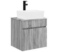 vidaXL Wall-Mounted Sink Vanity Grey Sonoma 49 x 41 x 63 cm,