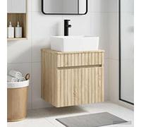 vidaXL Wall-mounted Sink Vanity Sonoma Oak 49 x 41 x 63 cm