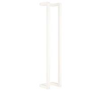 vidaXL Wall Mounted Solid Pinewood Towel Rack - Durable Bathroom Hanger with Shelf - Modern Design in White