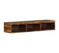 vidaXL Wall-mounted TV Cabinet 100x30x19 cm Solid Wood Reclaimed