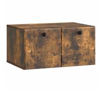 vidaXL Wall-Mounted TV Cabinet 59.5 x 41 x 30 cm Smoked Oak