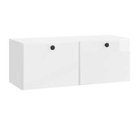 vidaXL Wall-Mounted TV Cabinet 78.5 x 31 x 30 cm High Gloss White