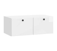 vidaXL Wall-Mounted TV Cabinet 78.5 x 41 x 30 cm High Gloss White