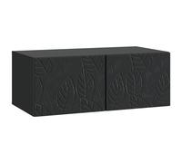 vidaXL Wall-Mounted TV Cabinet 98 x 41 x 30 cm Black Engineered Wood