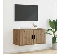 vidaXL Wall Mounted TV Cabinet Artisan oak 80 x 34.5 x 40 cm
