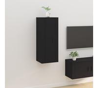 vidaXL Wall Mounted TV Cabinet Black 40x34,5x100 cm