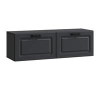 vidaXL Wall-Mounted TV Cabinet Black 98 x 31 x 30 cm Engineered Wood