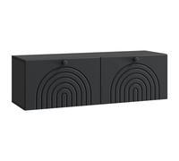 vidaXL Wall-Mounted TV Cabinet Black 98 x 31 x 30 cm Engineered Wood