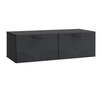 vidaXL Wall-Mounted TV Cabinet Black 98 x 41 x 30 cm Engineered Wood