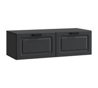 vidaXL Wall-Mounted TV Cabinet Black 98 x 41 x 30 cm Engineered Wood