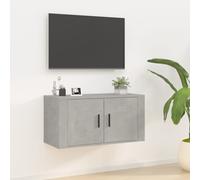 (concrete grey, 80 x 34.5 x 40 cm/ 1 pcs) vidaXL Wall Mounted TV Cabinet Hanging TV Stand TV Unit Entertainment Centre