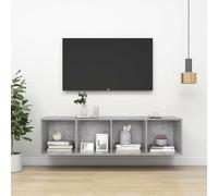 vidaXL Wall-mounted TV Cabinet Concrete Grey Engineered Wood Unit Cabinet