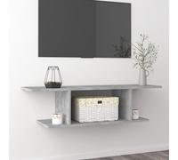vidaXL Wall Mounted TV Cabinet Concrete Grey Hanging HiFi Cabinet TV Unit
