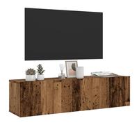 vidaXL Wall Mounted TV Cabinet Floating TV Stand Old Wood Engineered Wood