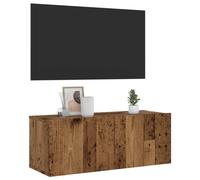 vidaXL Wall Mounted TV Cabinet Floating TV Stand Old Wood Engineered Wood