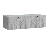 vidaXL Wall-Mounted TV Cabinet Grey Sonoma 99 x 41 x 30 cm