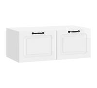 vidaXL Wall-Mounted TV Cabinet High Gloss White 78.5 x 41 x 30 cm
