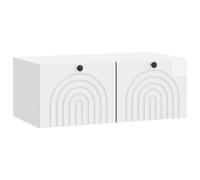 vidaXL Wall-Mounted TV Cabinet High Gloss White 78.5 x 41 x 30 cm