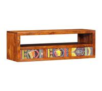Wall-Mounted Tv Cabinet Multicolour 90X30X30 Solid Wood Acacia