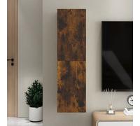 Vidaxl Wall-mounted Tv Cabinet Smoked Oak 30.5X30X110 Cm, Brown