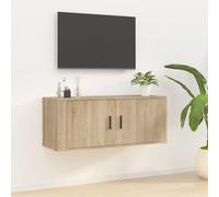 vidaXL Wall Mounted TV Cabinet Sonoma Oak 100x34.5x40 cm