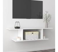 vidaXL Wall Mounted TV Cabinet White 103x30x26.5 cm