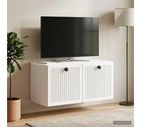 VidaXL Wall-Mounted TV Cabinet White 59.5 X 31 X 30 Cm Engineered Wood