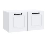 vidaXL Wall-Mounted TV Cabinet White 59.5 x 31 x 30 cm Engineered Wood